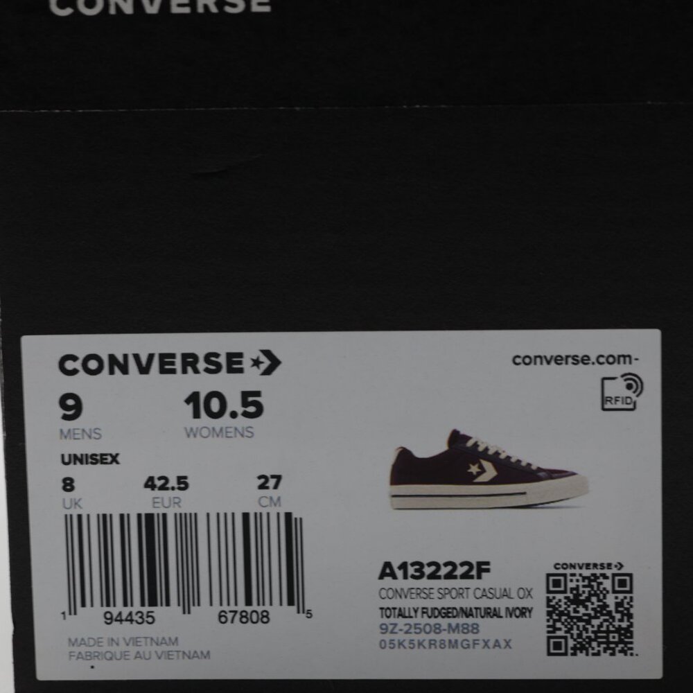 Converse Unisex Sport Casual Skateboarding Comfortable Canvas Shoes Brown Size 9 - Picture 11 of 11
